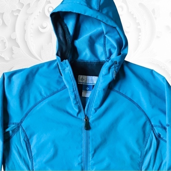 COLUMBIA Jacket Womens Size Medium Full Zip Hooded Interchange Windbreaker - Picture 4 of 8